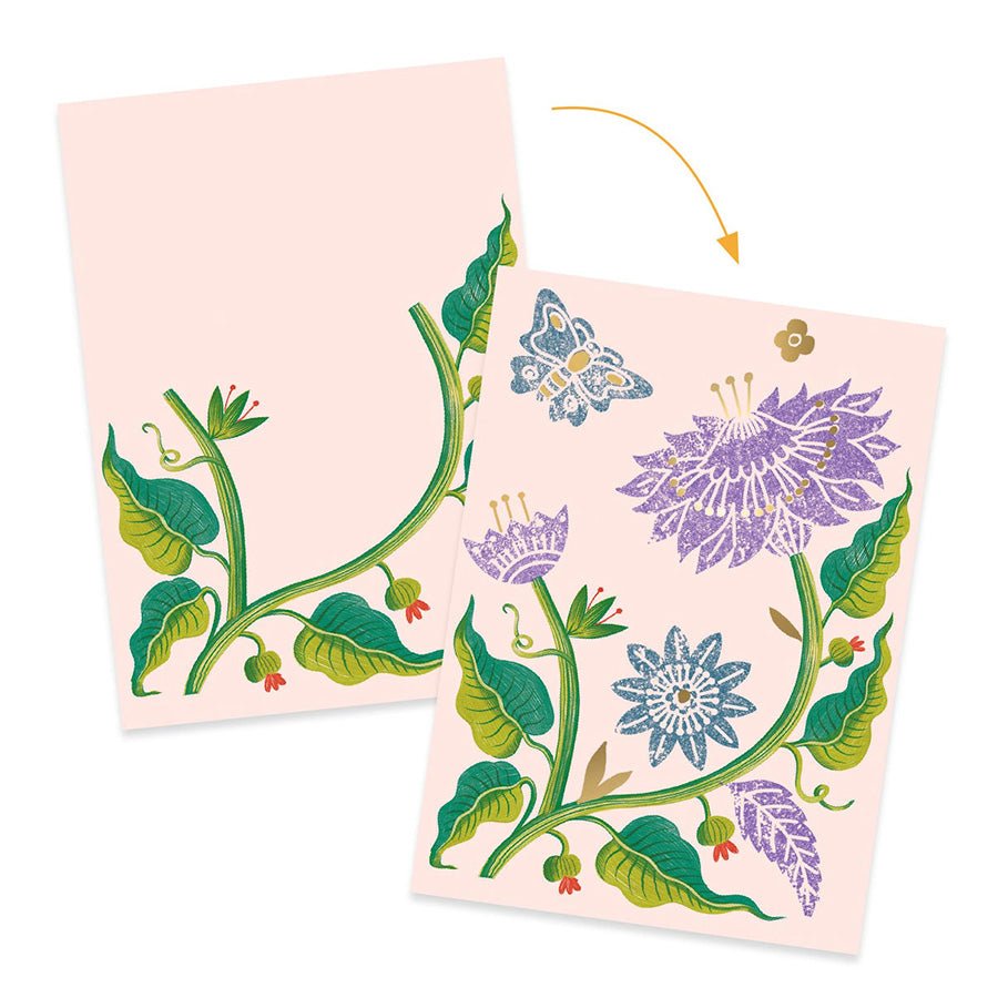 Djeco kreativ gravering, passionsblomst