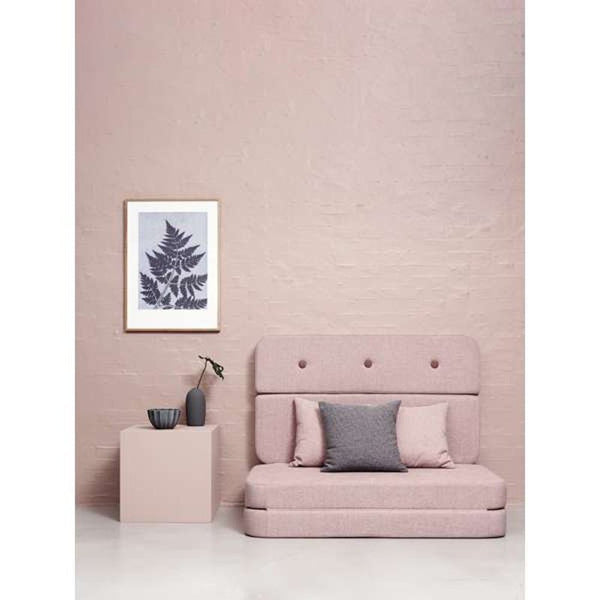 byKlipKlap 3 - fold sofa, 120 cm soft rose