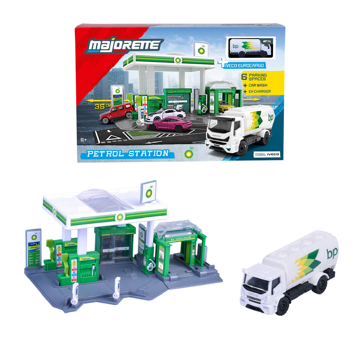 Majorette Tankstation + bil