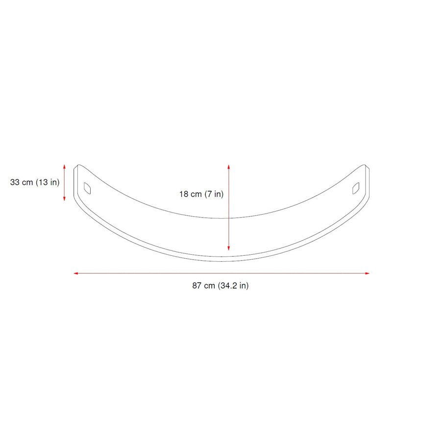 CurveLab balancebræt med filt, Perfect Arc, carbon