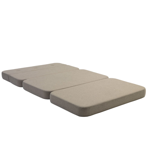 by KlipKlap 3 - fold sofa, 120 cm sand med sand knapper