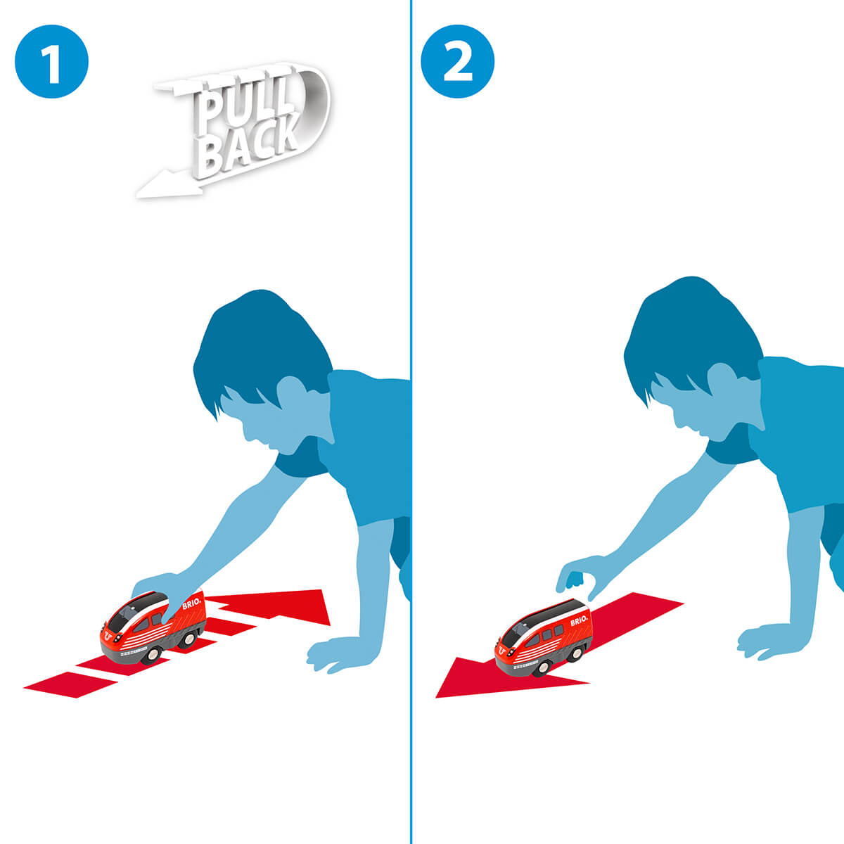BRIO Pull Back Togsæt