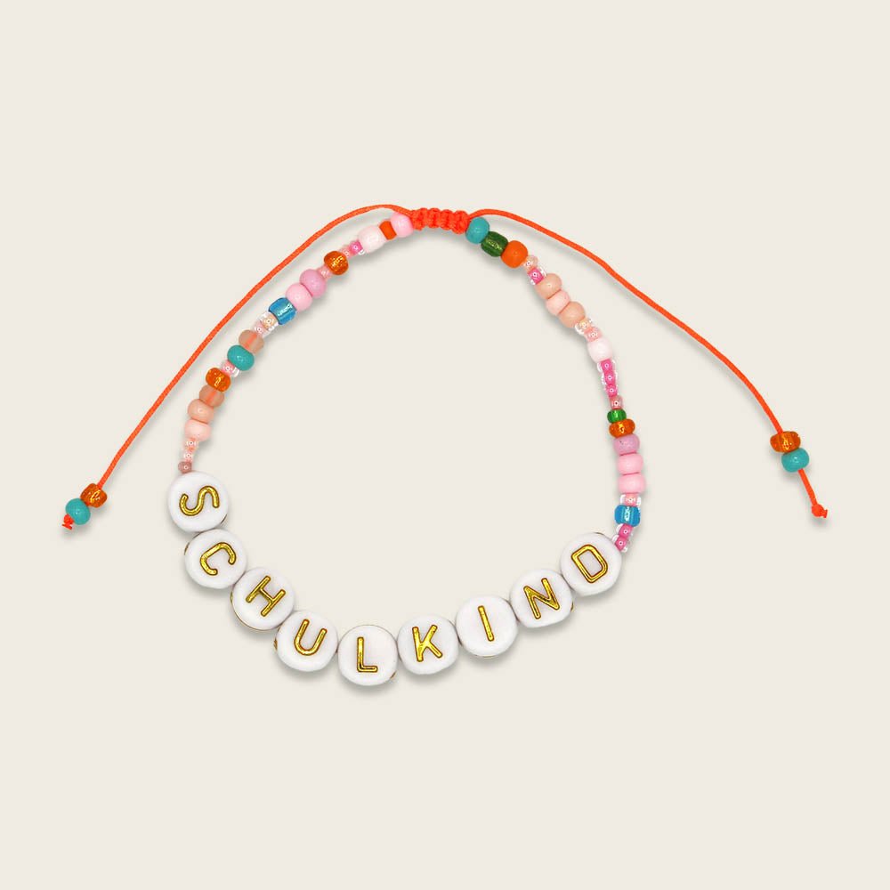 Perlenarmband Schulkind in Mint/Rosa
