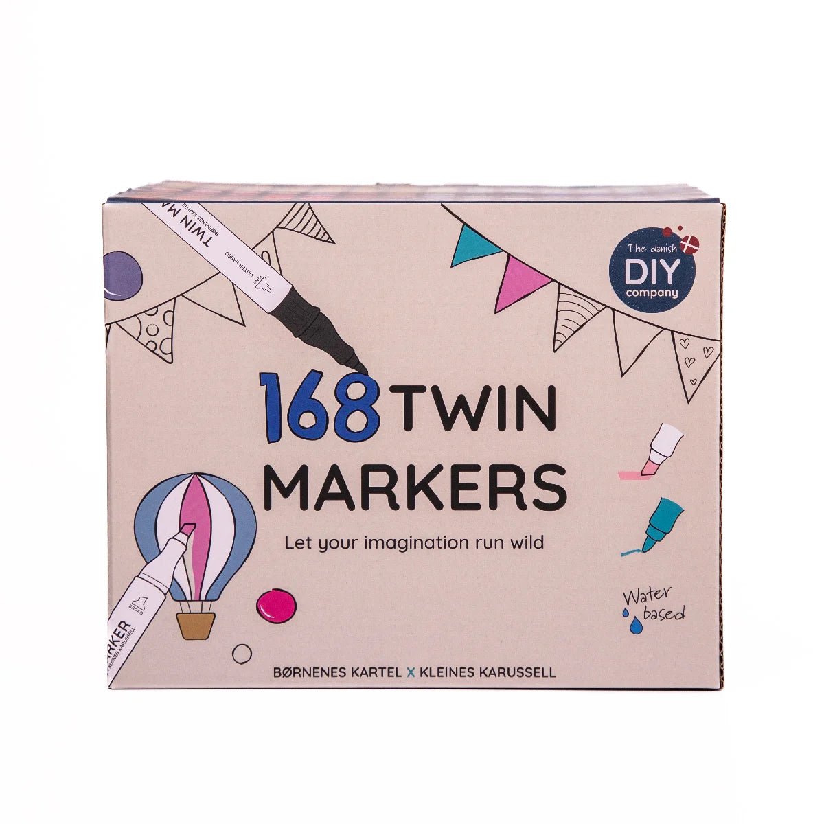 Børnenes Kartel 168 Vandbaserede Twin Markers
