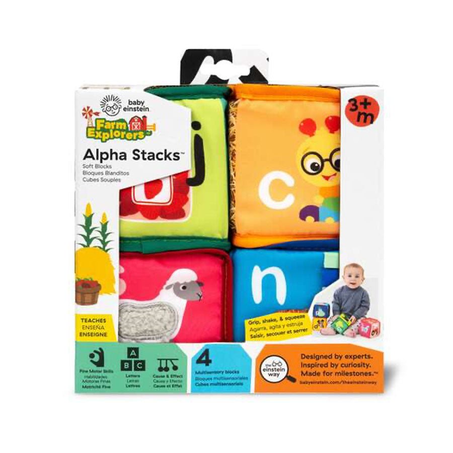Baby Einstein Alpha Stacks™ Bløde Klodser Med Bogstaver
