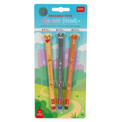 Back to School "Fur Ever Friends" Radierbarer Gelstift 3er-Pack
