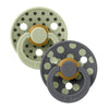 2-Pack Studio Schnuller Polka Salbei / Eisen (Gr. 2)