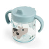Schnabelbecher mit 2 Griffen, Tiny Farm, blau