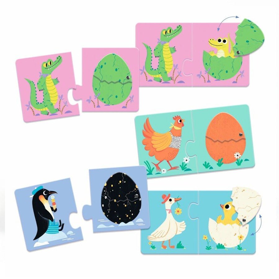 Puzzle Duo med Sjove Æg