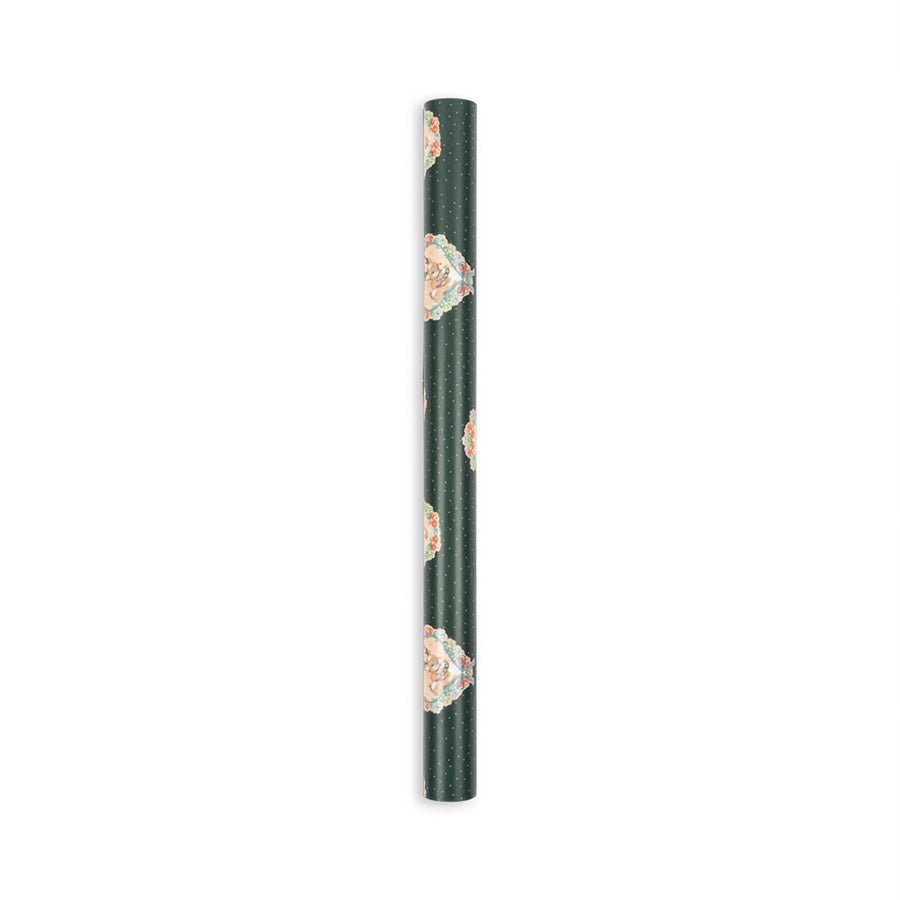 Gavepapir i Deer Diary Green