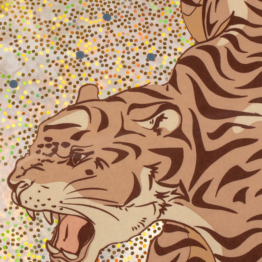 Glitter Hoppebold med Tiger