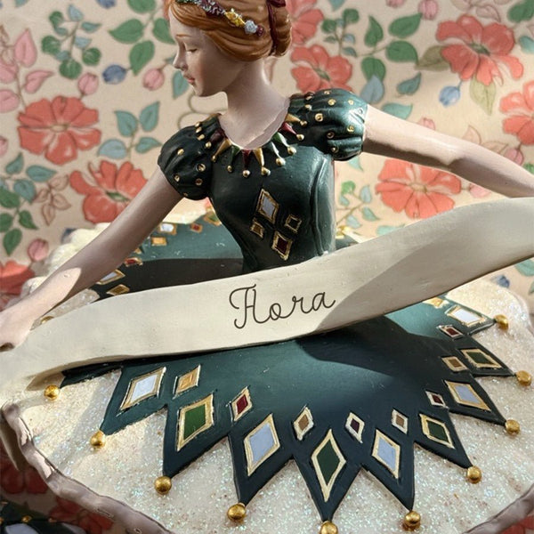 Juleophæng med Ballerina i Harlekin Multi