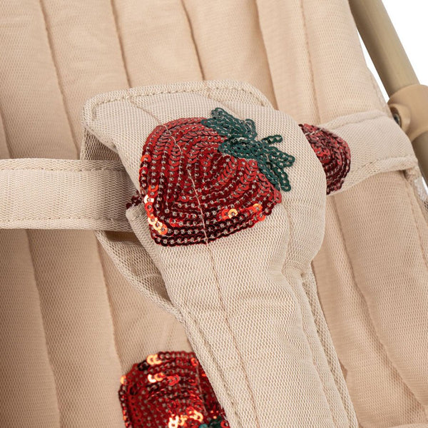 Konges Sløjd Minnie Tulle Dukke Klapvogn, Strawberry