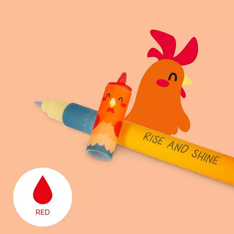 Legami Erasable Gelpen, 4 - pak - Farm Sweet Farm