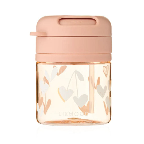 Liewood Pavia Tritan Kop Med Sugerør 280 ml, Sweethearts/Pale Tuscany