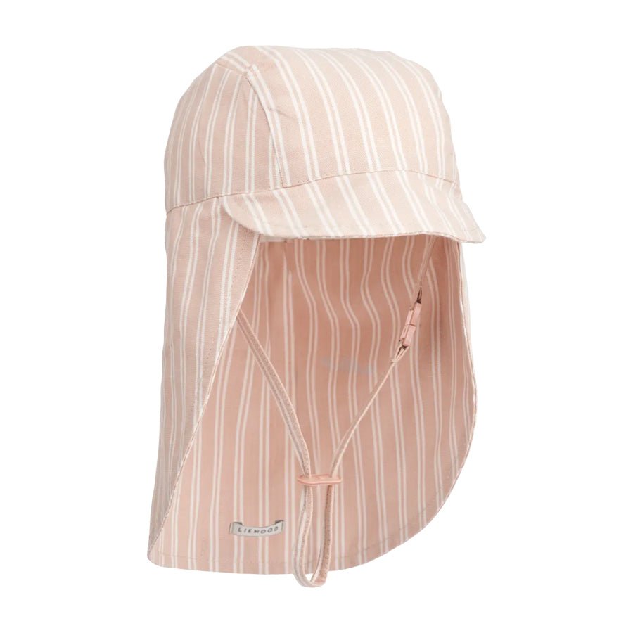 Liewood Cecilia solhat stripe, sorbet rose/creme de la creme B