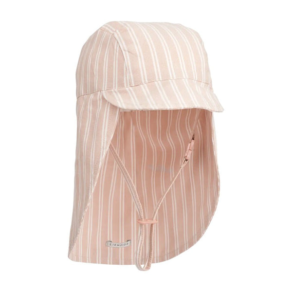 Liewood Cecilia solhat stripe, sorbet rose/creme de la creme B