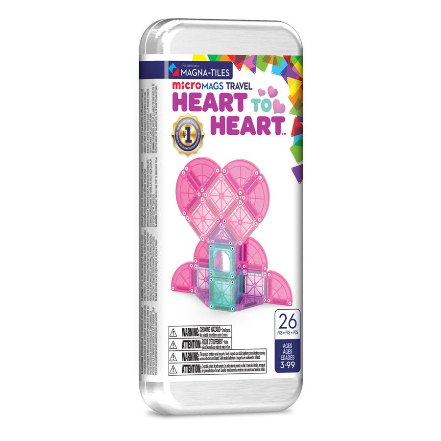 Magnetisk microMAGS Rejsesæt i Heart to Heart (26 Dele)