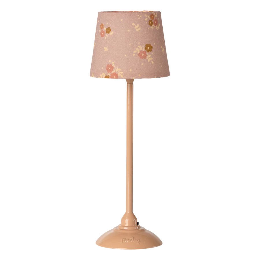 Miniature Gulvlampe i Mørk Rosa