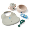 Mileah Baby-Ess-Set Dino Roar/Blue Dove