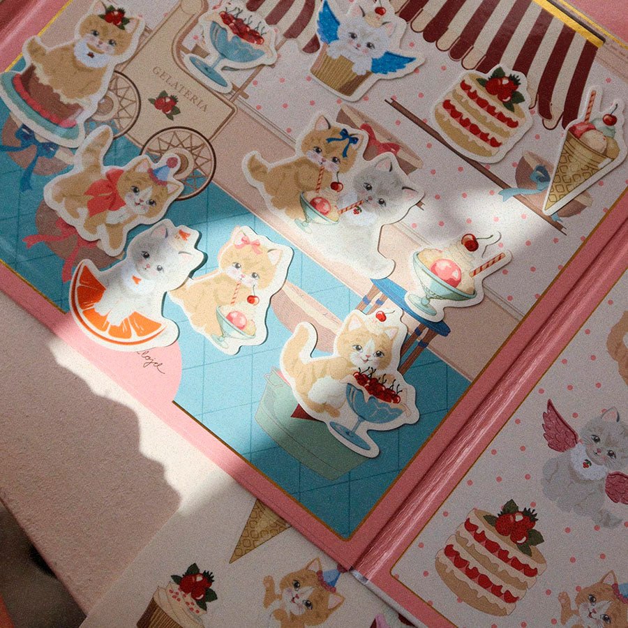 Mit Stickers Univers med Kitty Friends