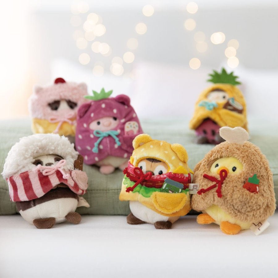 Tigeren Tiggy i Kostume med Sylteagurk og Hamburger (8 cm)