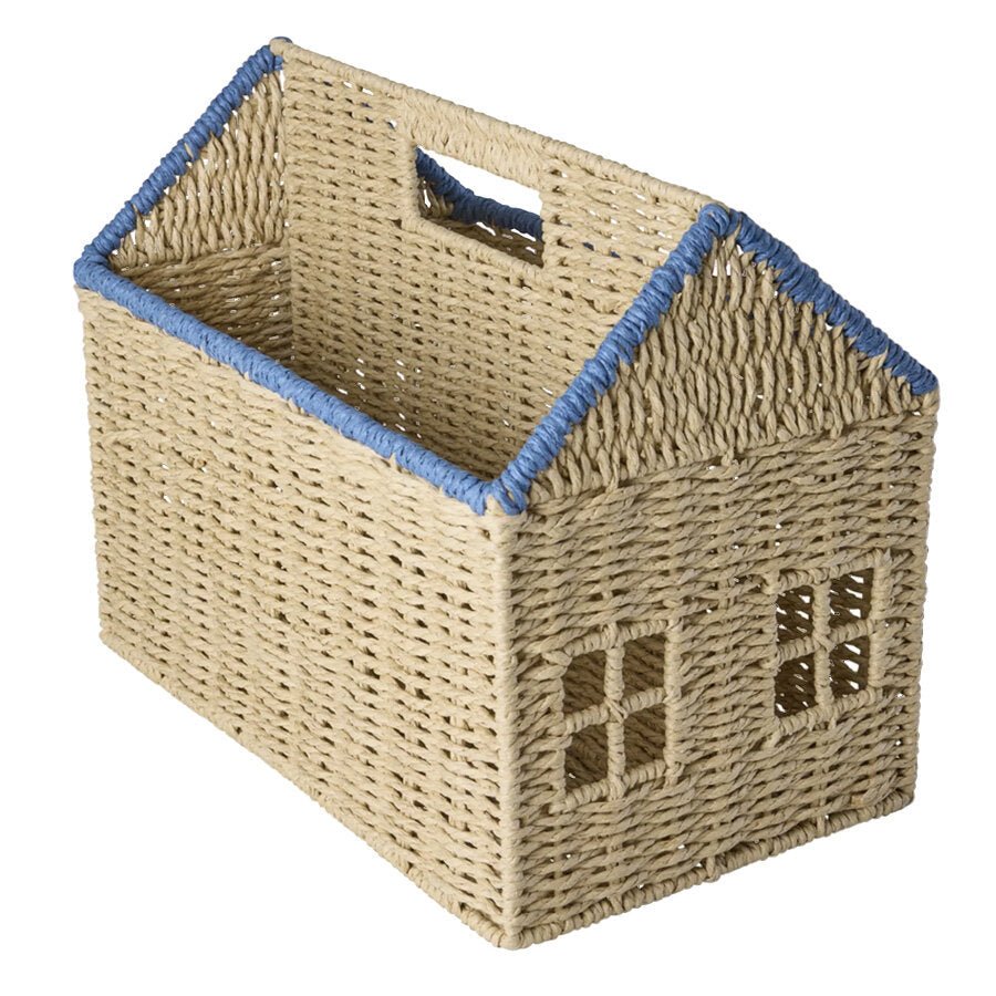 Rice opbevaringshus til bøger, blå