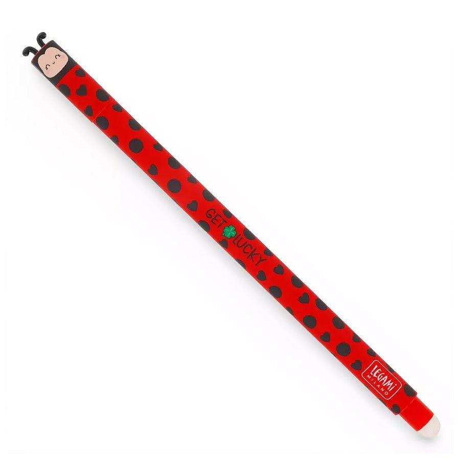 Viskbar Gel Pen Rød Ladybug