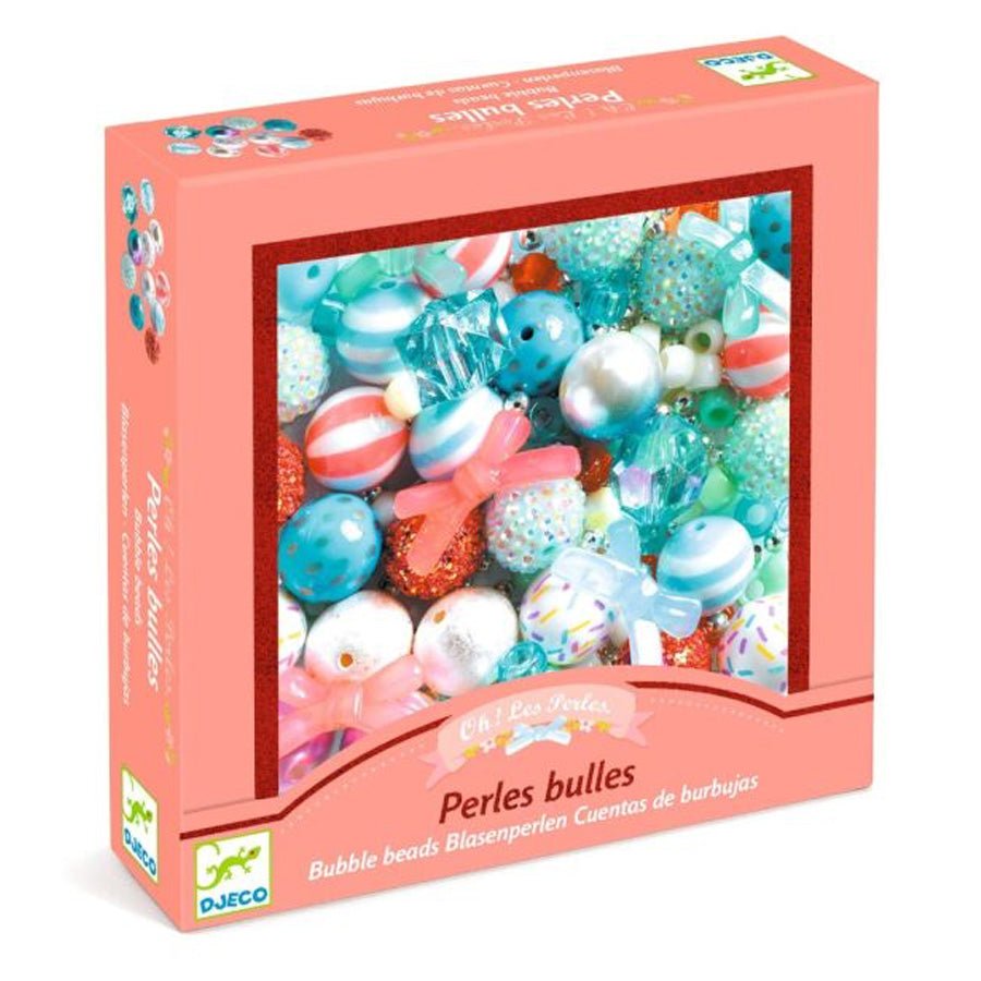 Bubble Plastperler med Sølv Farver
