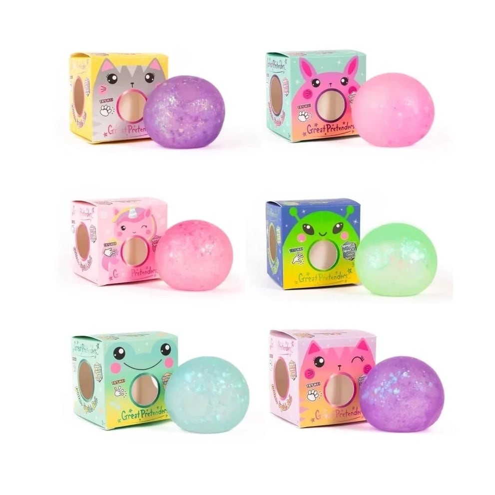 Glitterally Amazing Squishy Balls asst.