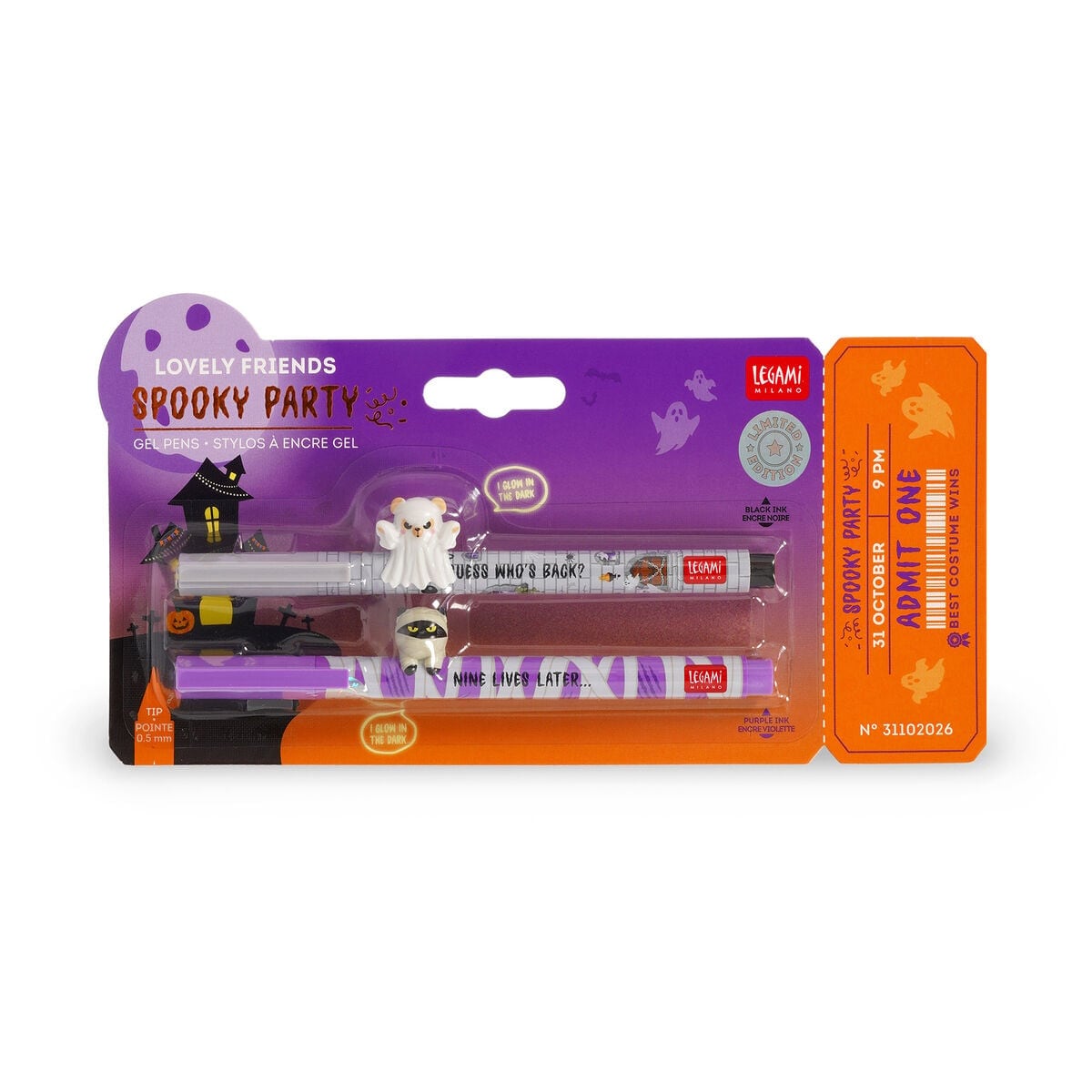 2-pak Gel Pen i Spooky Party
