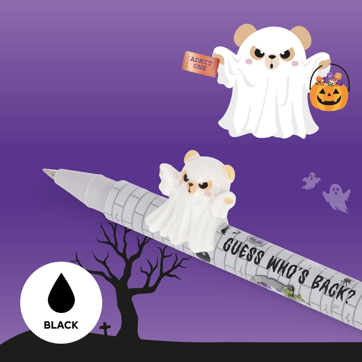 2-pak Gel Pen i Spooky Party