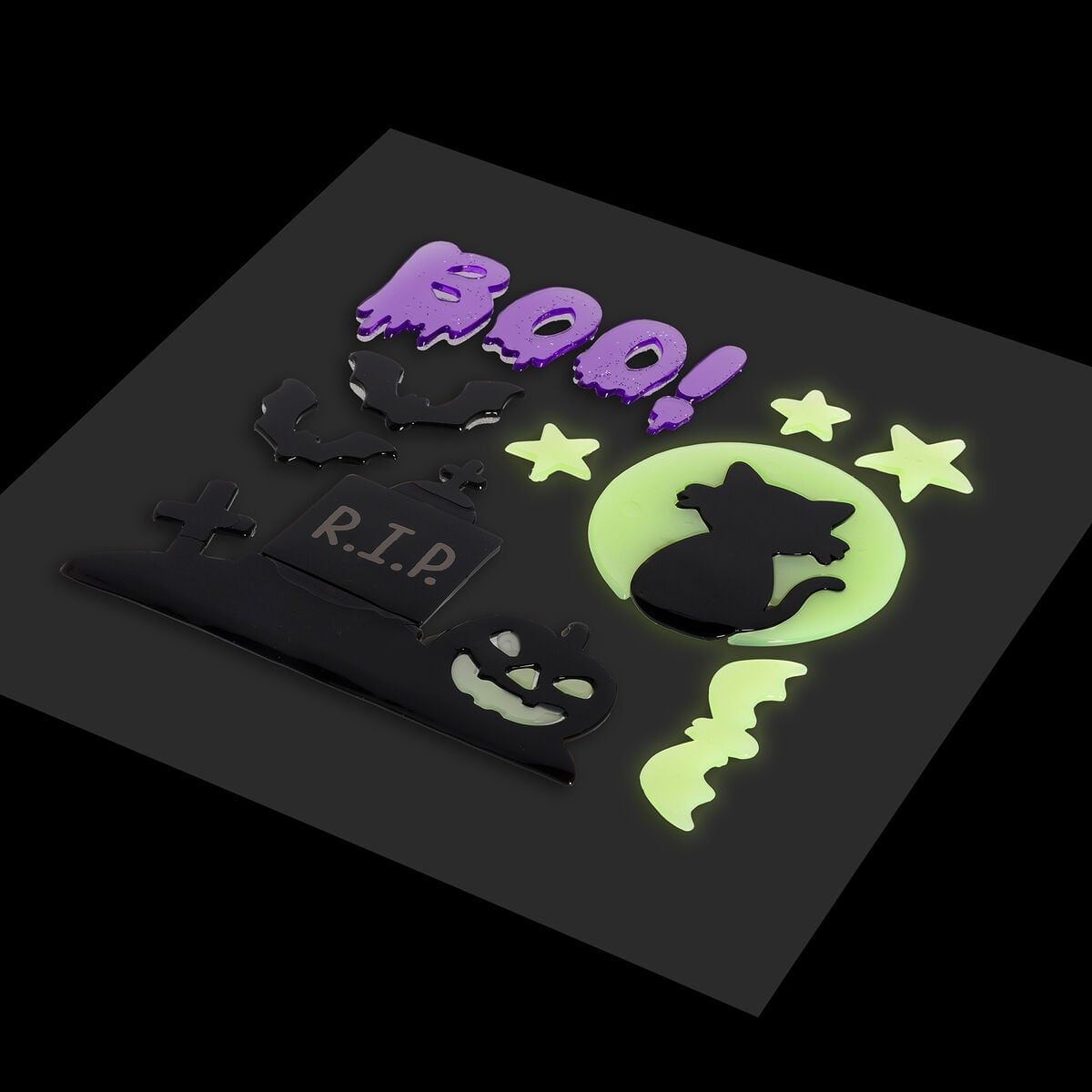 Selvlysende Halloween Gel Stickers