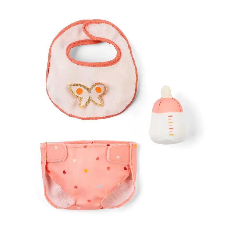 Accessories Sæt til Dukke i Pink (3 dele)