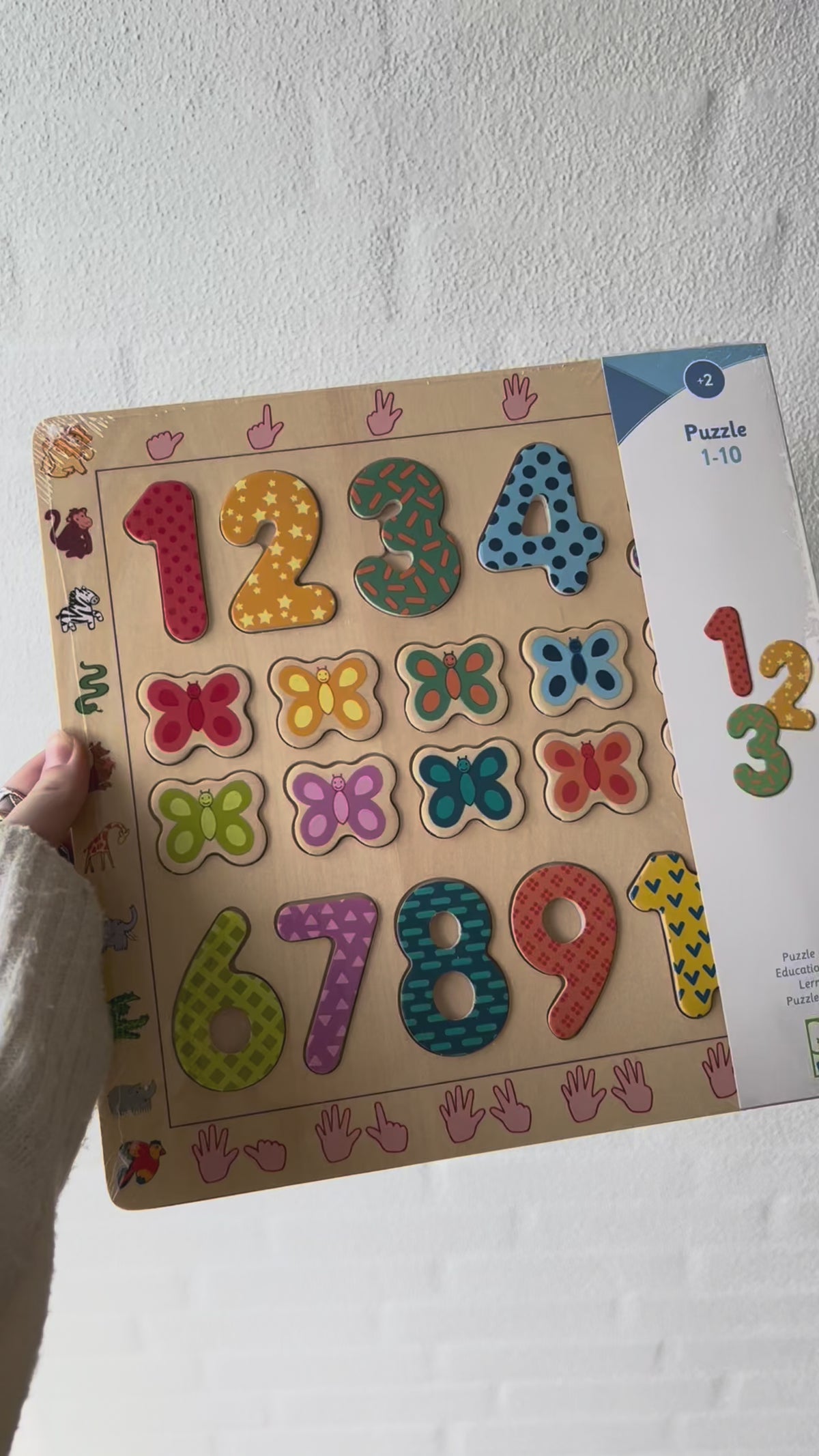 Video laden: Pädagogisches Holzpuzzle mit Zahlen