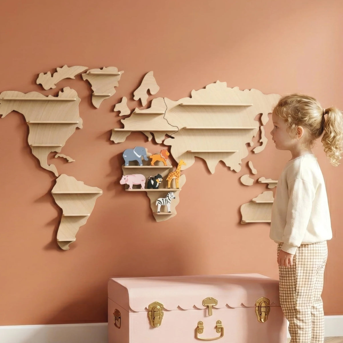 Worldmap Hylde til Dyr