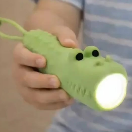 Silikone Lommelygte Krokodille